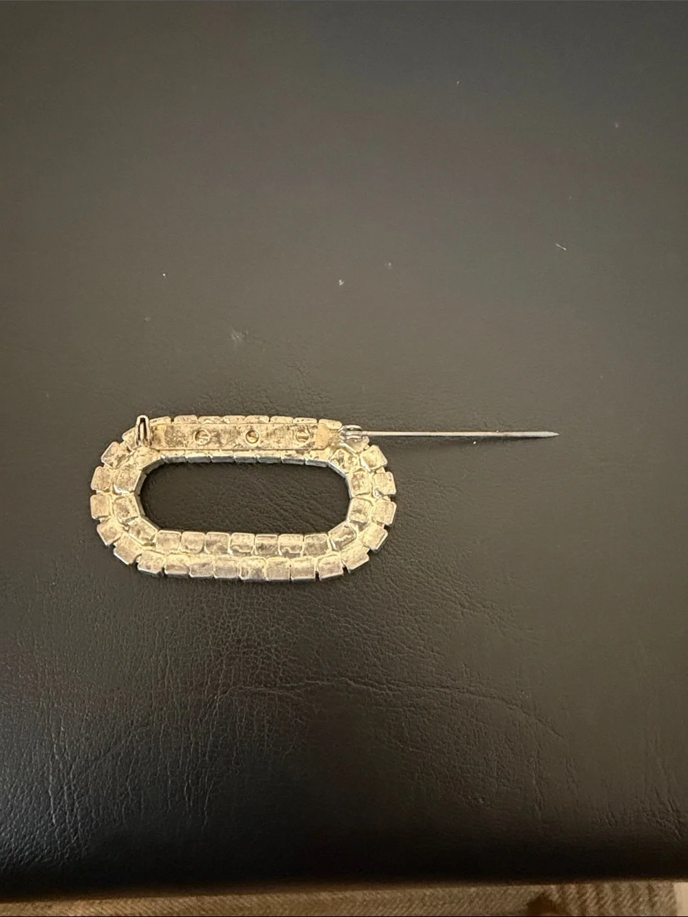 Multicolor Rhinestone Oval Buckle